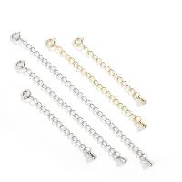 Chaîne Extender en Argent , Argent sterling 925, Placage, DIY, plus de couleurs à choisir, Vendu par PC