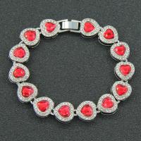 Zinc Alloy Rhinestone Bracelets, fashion jewelry & with rhinestone 