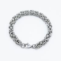 Stainless Steel Chain Bracelets, 316L Stainless Steel, electrolyzation, fashion jewelry & for man, original color 