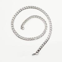 Stainless Steel Chain Necklace, 316L Stainless Steel, electrolyzation  & for man, original color 