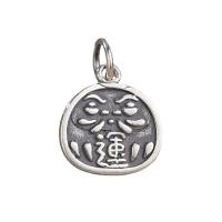 Thailand Sterling Silver Pendants, Antique finish, DIY silver color 