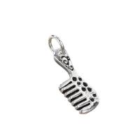 Thailand Sterling Silver Pendant, Comb, Antique finish, DIY silver color 