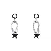 Zinc Alloy Drop Earring, Star, plated, fashion jewelry & for woman 