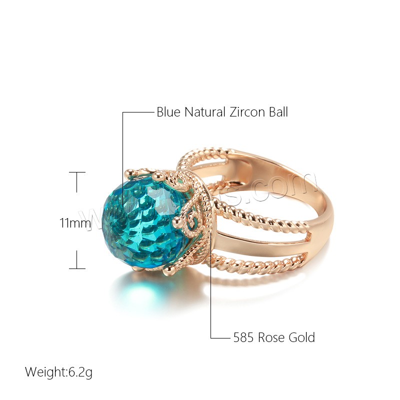 Cubic Zirconia Micro Pave Brass Finger Ring, rose gold color plated, different size for choice & micro pave cubic zirconia & for woman & hollow, more colors for choice, 11mm, US Ring Size:7-10, Sold By PC