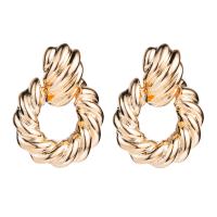 Zinc Alloy Drop Earring, Plating champagne gold, fashion jewelry & for woman 