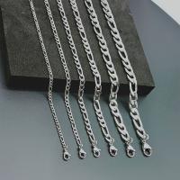 Stainless Steel Chain Necklace, 316L Stainless Steel, electrolyzation & Unisex original color 