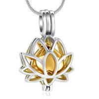 Pendentifs en titane, Acier titane, Lotus, Placage ionique sous vide, styles différents pour le choix, couleur originale Environ 23.6 pouce, Vendu par PC