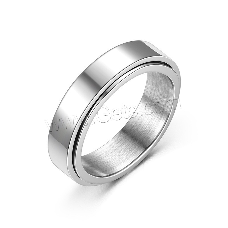 Anillo de dedo de acero Titanium de, Partículas de acero, chapado, puede ser retorcido & diverso tamaño para la opción, más colores para la opción, Vendido por UD