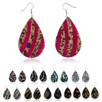 Fashion Create Jewelry Earring, Leather, Teardrop, for woman 