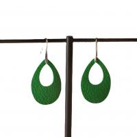 Fashion Create Jewelry Earring, Leather, Teardrop, for woman & hollow 