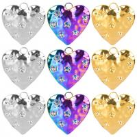 Stainless Steel Heart Pendants, 304 Stainless Steel, Vacuum Ion Plating, Unisex 