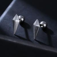 Stainless Steel Stud Earring, 316L Stainless Steel, plated, fashion jewelry & Unisex 