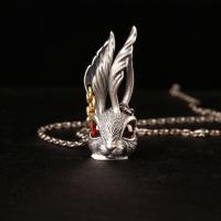 Pendentif en argent massif de Bali, Thaïlande, lapin, Finition antique, DIY & normes différentes pour le choix, plus de couleurs à choisir, Vendu par PC