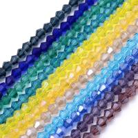 Abalorios de cristal de rombo, Bricolaje, más colores para la opción, 4mm, aproximado 100PCs/Sarta, Vendido por Sarta