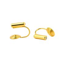 Brass Earring Cuff, plated, fashion jewelry & Unisex 14*7.5mm,0.8mm 