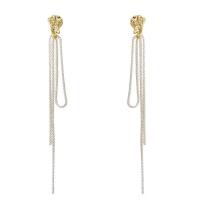 Fashion Fringe Earrings, Zinc Alloy, plated, fashion jewelry & for woman 