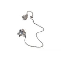 Zinc Alloy Drop Earring, with Sea Opal, silver color plated, fashion jewelry & for woman, silver color cm 