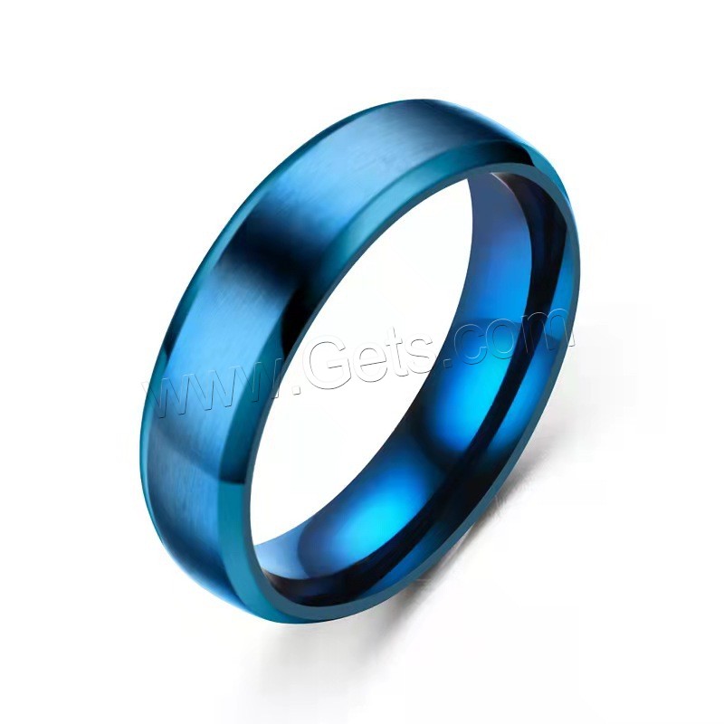 Anillo de dedo de acero Titanium de, Partículas de acero, chapado, unisexo & diverso tamaño para la opción, más colores para la opción, Vendido por UD