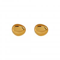 Brass Stud Earring, gold color plated, fashion jewelry & for woman, golden 