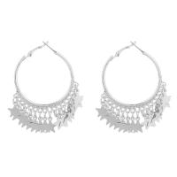 Zinc Alloy Drop Earring, Star, plated, fashion jewelry & for woman 