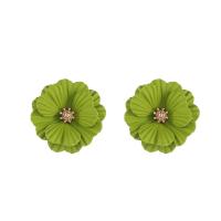 Zinc Alloy Stud Earring, Flower, fashion jewelry & for woman 