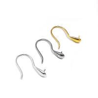 Sterling Silver Hook Earwire, 925 Sterling Silver, plated, DIY 3.5mm 