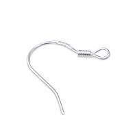 Sterling Silver Hook Earwire, 925 Sterling Silver, plated, DIY 