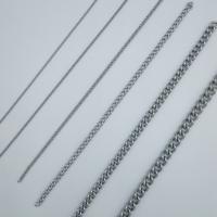 Stainless Steel Oval Chain, 304 Stainless Steel Chain, electrolyzation original color 