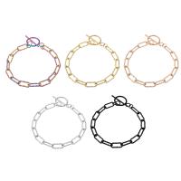 Stainless Steel Chain Bracelets, 304 Stainless Steel, Vacuum Ion Plating, fashion jewelry & for woman Approx 9.5 Inch 