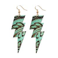 Fashion Create Jewelry Earring, Cowhide, with Brass, plated, fashion jewelry & for woman 80mm 