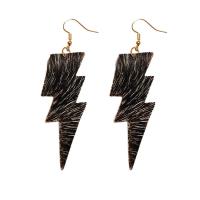 Fashion Create Jewelry Earring, Cowhide, with Brass, fashion jewelry & for woman 80mm 