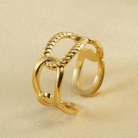 Edelstahl Fingerring, 304 Edelstahl, plattiert, Modeschmuck & für Frau, keine, 9mm, verkauft von PC