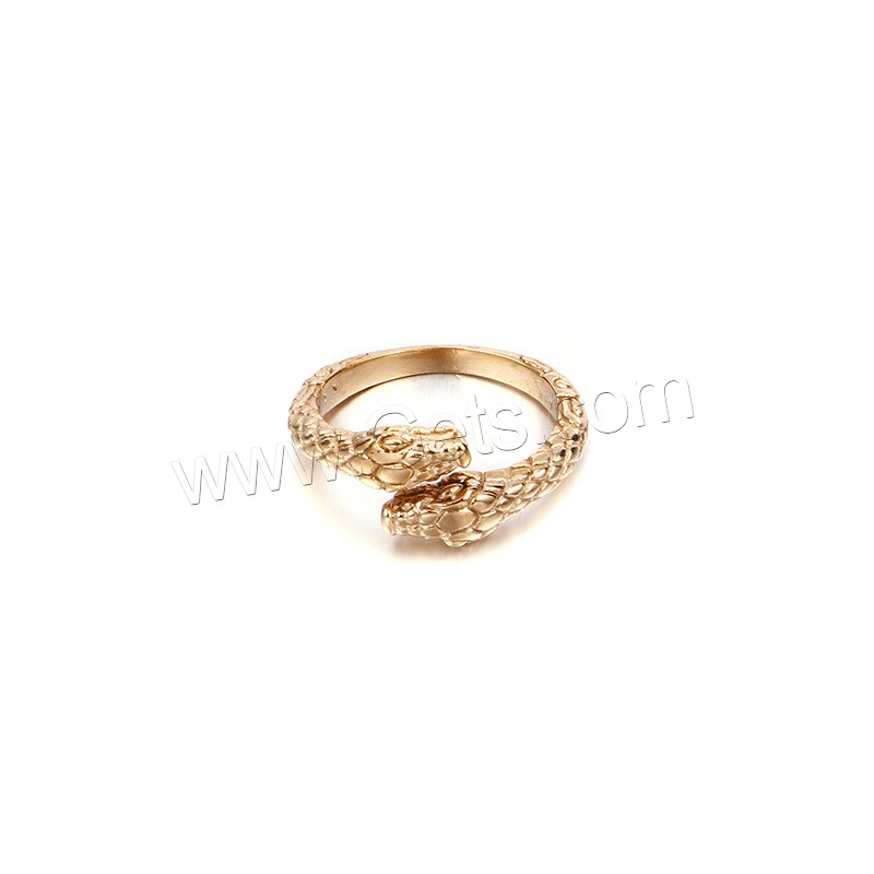 Anillo de dedo de acero Titanium de, Partículas de acero, Serpiente, Galvanoplastia al vacío, diverso tamaño para la opción & para hombre, más colores para la opción, Vendido por UD