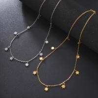 Collier de bijoux de titane, Acier titane, avec 1.97inch chaînes de rallonge, Placage, bijoux de mode & pour femme, plus de couleurs à choisir Environ 19.69 pouce, Vendu par brin