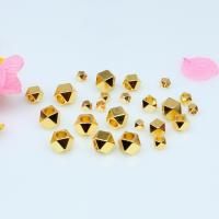 Brass Spacer Beads, Geometrical Pattern, plated, DIY 