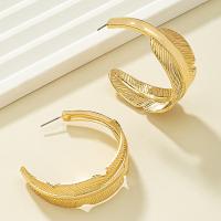 Zinc Alloy Stud Earring, gold color plated, fashion jewelry & for woman 