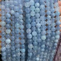 Synthetic Gemstone Beads, Round, DIY sea blue Approx 38 cm 