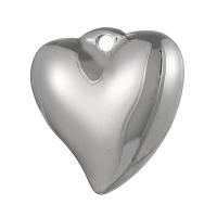 Stainless Steel Heart Pendants, 304 Stainless Steel, Galvanic plating, Unisex 16mm 