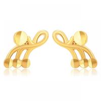 Zinc Alloy Stud Earring, gold color plated, fashion jewelry & for woman, golden 