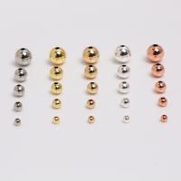 Brass Jewelry Beads, Round, high quality plated, DIY 