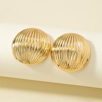 Zinc Alloy Stud Earring, gold color plated, fashion jewelry & for woman 