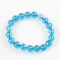 Aquamarine Bracelet, Round, Unisex 