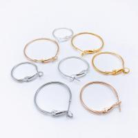 Brass Hoop Earring Components, plated 