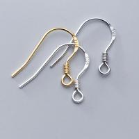 Sterling Silver Hook Earwire, 925 Sterling Silver, plated 