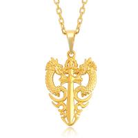 Zinc Alloy Jewelry Pendants, Dragon, gold color plated, DIY & for man, golden 