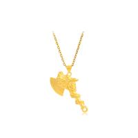 Zinc Alloy Jewelry Pendants, Axe, gold color plated, DIY & for man, golden 