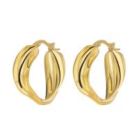 Brass Hoop Earring, plated, for woman 