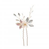 Hair Stick, Zinc Alloy, fashion jewelry & for woman & with rhinestone 