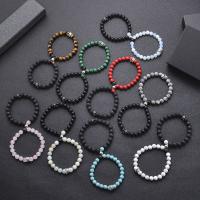 Edelstein Ehepaar Armband, mit Magnet, 2 Stück & verschiedenen Materialien für die Wahl & unisex, 8mm, Länge:ca. 6.6-8.2 ZollInch, verkauft von setzen