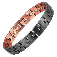 Brass Bracelets, Copper, plated, fashion jewelry & Unisex 12mm Approx 8.27 Inch 